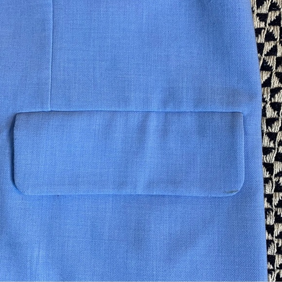 Anthropologie Maeve Oversized Blue Blazer Shoulder Pad Size XS/S - Picture 14 of 16